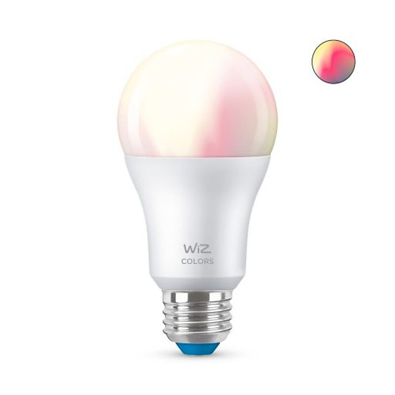 Philips WiZ Smart Wi-Fi 60W Equivalent A19 LED Smart Bulb, White (603449) image 1