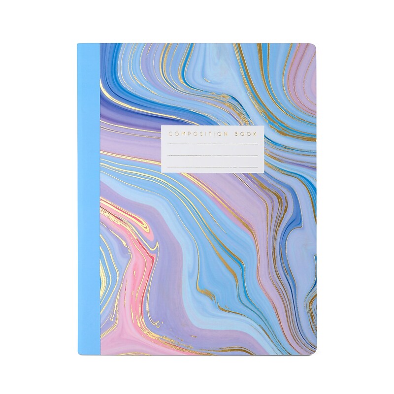 DesignWorks Ink Marble Flow 1-Subject Composition Notebook, College Ruled, Assorted Colors (TCOMPA-120ST) image 1