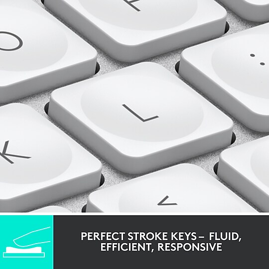 Logitech MX Keys Mini Wireless Keyboard, Pale Gray (920-010473) at Staples