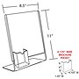 Azar Sign Holder, 8.5" x 11", Vertical, Clear Acrylic, 10/Pack (252055)~#|#~BB9D7C16-6E42-4932-8FB23C50C15846F2_sc7