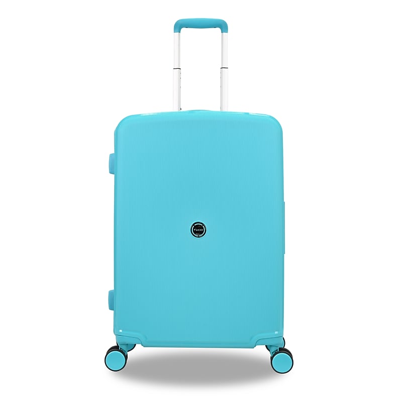 TUCCI 28" Hardside Spinner Luggage Set, TSA Checkpoint Friendly, Teal (T0617-28in-TEAL) image 1