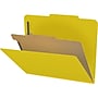 Medical Arts Press Pressboard Classification Folder, 1 Divider, 2" Expansion, Letter Size, Yellow, 10/Box (DV-T42-14-3YLW)~#|#~BBA656DE-9231-4410-89019506D329485D_sc7