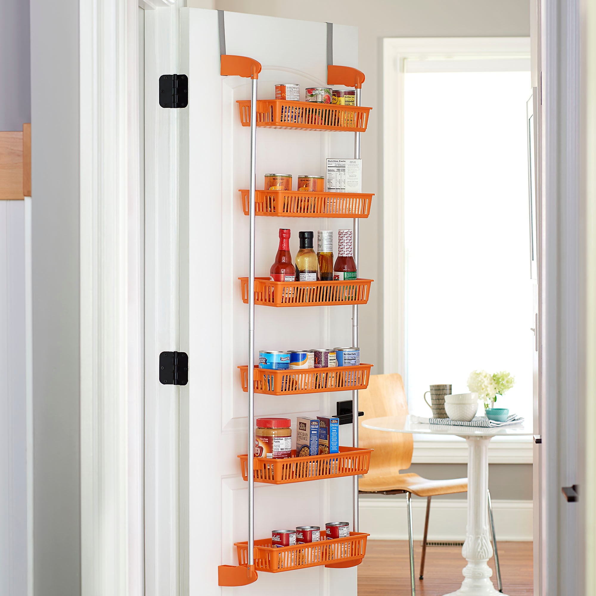 Household Essentials OTD 6-Shelf Hanging Storage Rack, 57″ x 19.25″ x 6.25″, Orange (2152-1) Sansujyuku sansujyuku.com