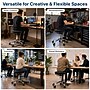 Uncaged Ergonomics Wobble Stool Air Armless Fabric Active Stool, Black/Silver (WSA-B)~#|#~BBAF4438-1230-451B-8ED739C25597A147_sc7