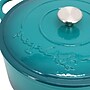 MegaChef Cast Iron 6.35 Qt. Dutch Oven, Teal (935122263M)~#|#~BBB3AA85-3A25-4931-9625BF5CA0B9CE3F_sc7