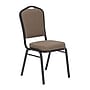 NPS 9300 Series Deluxe Fabric Upholstered Stack Chair, Natural Taupe/Black Sandtex, 80/Pack (9378-BT/80)~#|#~BBB97A35-36B7-4492-98D305F69F971C4B_sc7