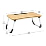 Mind Reader 13.75" x 23.5" MDF/Metal Lap Desk/Laptop Stand With Folding Legs, Beige (LBSTUDY-BEI)~#|#~BBB98209-AF1C-4C75-9750F1D39B3D107C_sc7