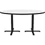 Correll 60" Round Dry-Erase Markerboard Cafe Table, Frosty White/Black (BCT60DER-80)~#|#~BBBD7013-7185-43A3-9D3A128443A6C0EB_sc7