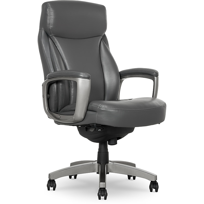 La-Z-Boy Leather Executive Chair, Gray (51446) image 1