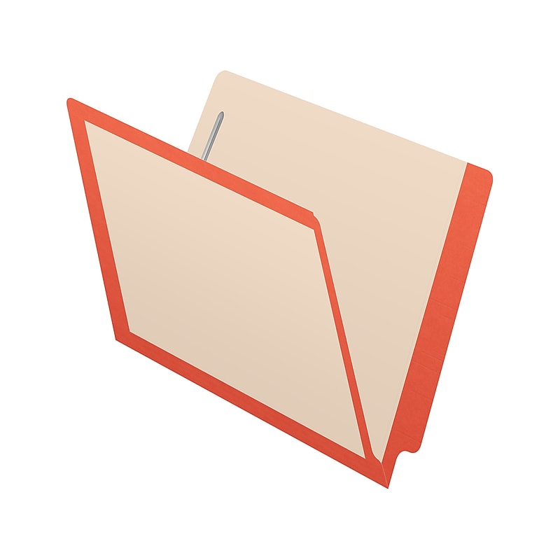 Medical Arts Press Reinforced End Tab File Folder, Straight-Cut, Letter Size, Manila/Orange, 50/Box (S-09473-ORG) image 1