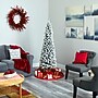 Nearly Natural 6' Flocked Pencil Artificial Christmas Tree with 300 Clear Lights and 438 Bendable Branches (T1906)~#|#~BBC346B8-A4B6-4640-8F4A96D0598333A3_sc7
