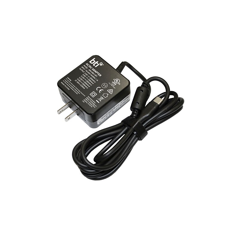 Battery Technology 45W USB-C AC Adapter for Macbook Air Laptop, Black (MY1W2AMA-BTI) image 1