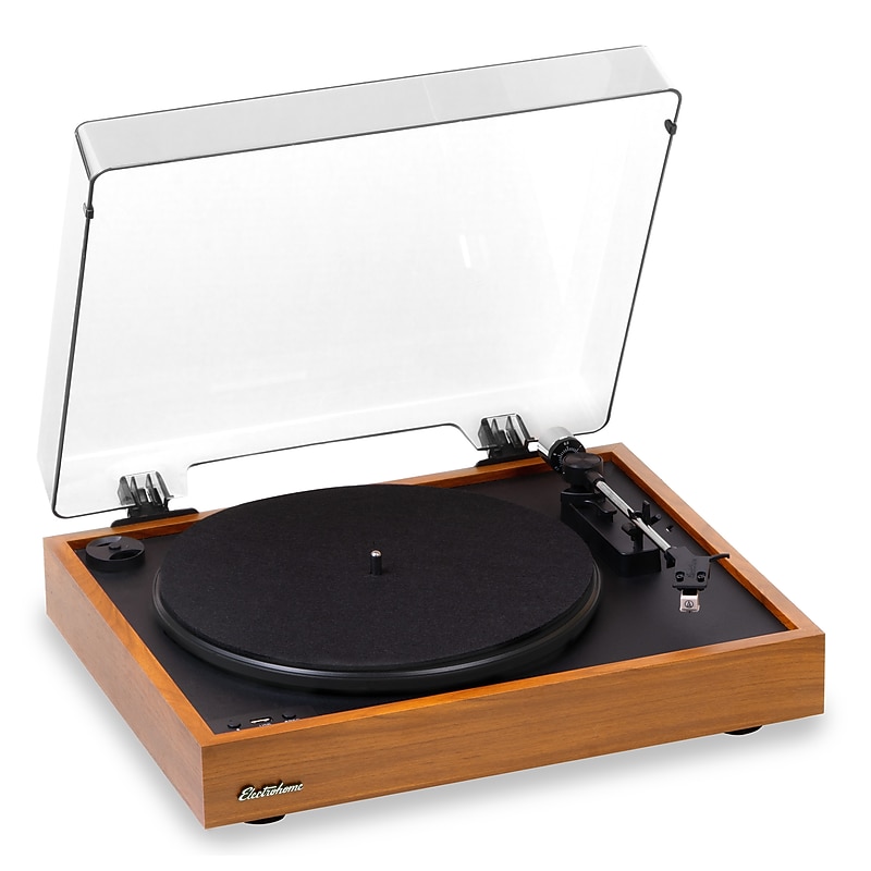 Electrohome Montrose Wireless Turntable with Bluetooth Transmitter & USB Vinyl‑to‑MP3 (RR36) image 1