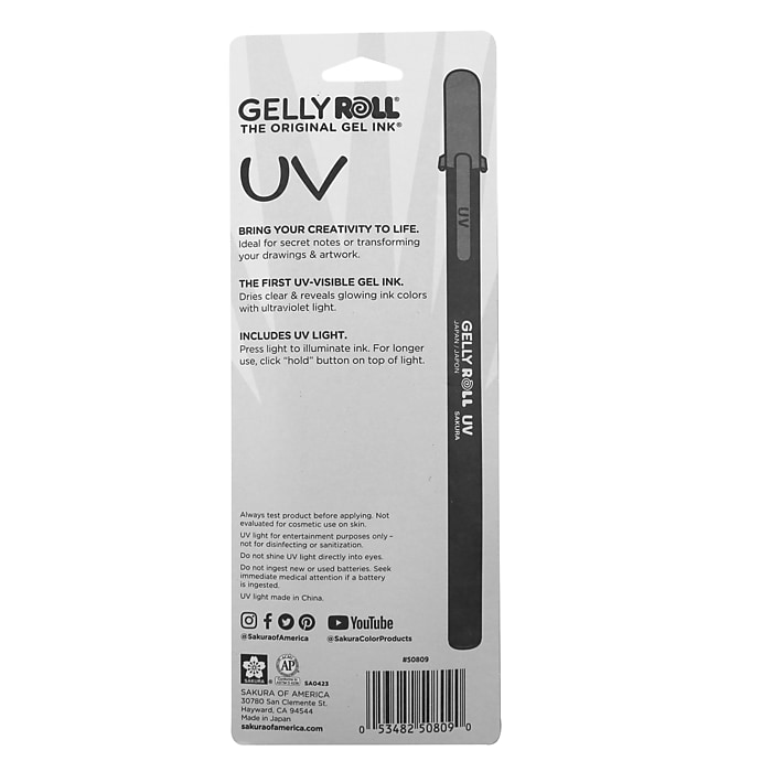 Sakura UV Gel Pens, Assorted Color Ink, 3/Set, 3/Bundle (SAK50809