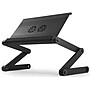 Uncaged Ergonomics WorkEZ Executive 18" x 11" Aluminum Adjustable Cooling Laptop Stand with 2 Fans & 3 USB Ports, Black (WEEFHB)~#|#~BBD7A6A8-4E69-4B85-B25D97023BA82C5A_sc7
