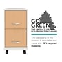 Space Solutions 2-Drawer Mobile File Cabinet, Letter Size, Lockable, 26.7"H x 14.25"W x 18"D, Pearl White/Platinum Oak (25854)~#|#~BBD7BD7A-C5F2-43AF-AA3515D52E5B022B_sc7