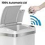halo Stainless Steel Rectangular Sensor Trash Can with AbsorbX Odor Control System and Fragrance, White, 4 Gal. (SC04SW)~#|#~BBDA3E5E-4BD5-473F-9D1776C22BCC7FF1_sc7