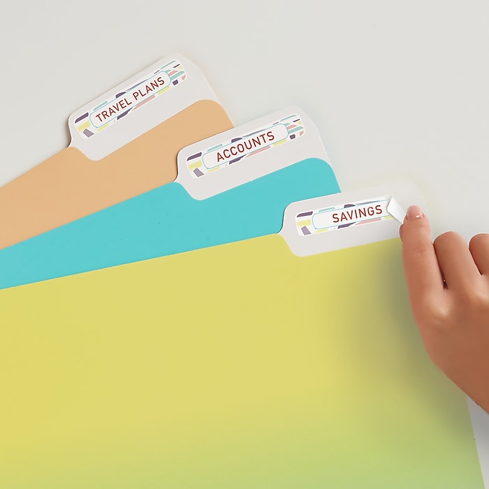 ふぁるのページ Avery Easy Peel Laser/Inkjet File Folder Labels, 2/3