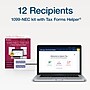Adams 2025 1099-NEC Tax Forms Kit, 4-Part, 3-Up, A, 1, B & 2, 12/Pack (STAX512NEC-25)~#|#~BBE12BA9-F4D2-42A2-9B95959654362866_sc7