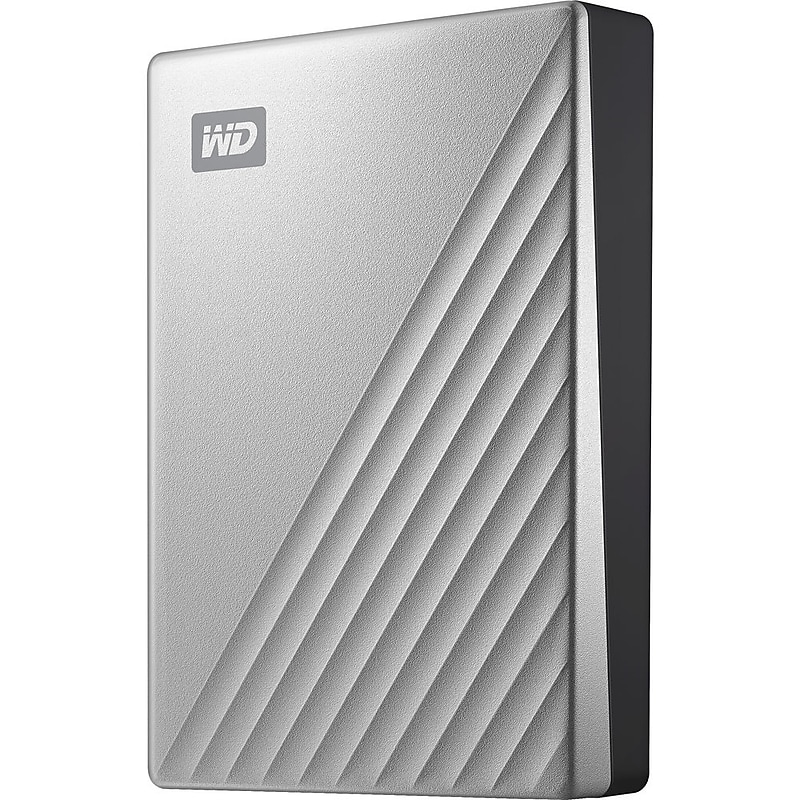 Western Digital My Passport Ultra 6TB External USB-C Portable Hard Drive, Silver (WDBGKC0060BSL WESN) image 1