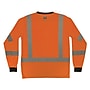 Ergodyne GloWear 8369BK High Visibility Long Sleeve Black Bottom T-Shirt, ANSI Type R Class 3, Orange, 4XL (22228)~#|#~BBF11CC4-9FDA-4285-B4B7BFC224595E84_sc7