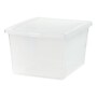 Iris 24.5 Quart Snap Top Plastic Snap Closure Storage Bin, Clear, 6/Pack (585104)~#|#~BBF156E9-479B-489B-93AF52AFDBB17CB9_sc7