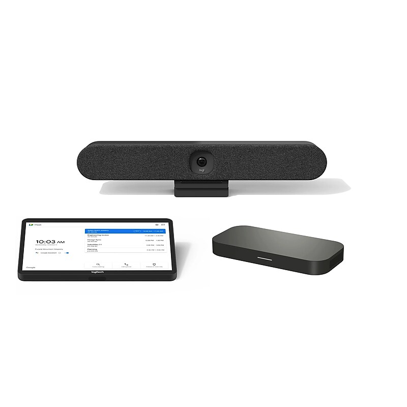 Logitech Rally Bar Huddle HD 4K Video Conferencing Bundle, Wall Mounted (TAPRHGGGLCTL2) image 1