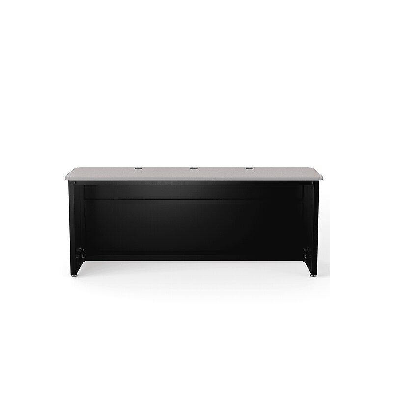 VersaDesk 72"W Enclosed Versa Classroom Desk, Grey/Black (CD7224-BG) image 1