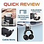 Delton H22 Under Desk Cup Holder and Desk Hook for Headphones, Black (DHSCH22)~#|#~BBFAA611-B4E5-41A3-BA384813A13D8636_sc7