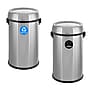 Alpine Dual-Stream Trash/Recycling Station, 34-Gallon, Stainless Steel (ALP470-65L-1-R-T)~#|#~BBFE252E-E493-44A5-967D4143CF2B7C42_sc7