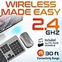 Delton K100 Wireless Slim Computer Keyboard and Mouse Combo, Silver (DKML100-WB)~#|#~BC020EF0-863A-4720-A21CF8A6F36EFD5F_sc7