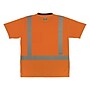 Ergodyne GloWear 8286BK High Visibility Short Sleeve Black Bottom T-Shirt, ANSI Type R Class 2, Orange, X-Large (22195)~#|#~BC0532F2-5507-4612-8521D479D96B4032_sc7
