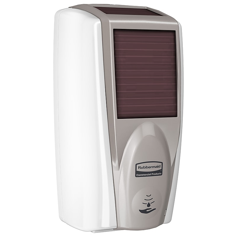 Rubbermaid AutoFoam Automatic Wall Mounted Hand Soap Dispenser, White/Gray Pearl (1980828) image 1