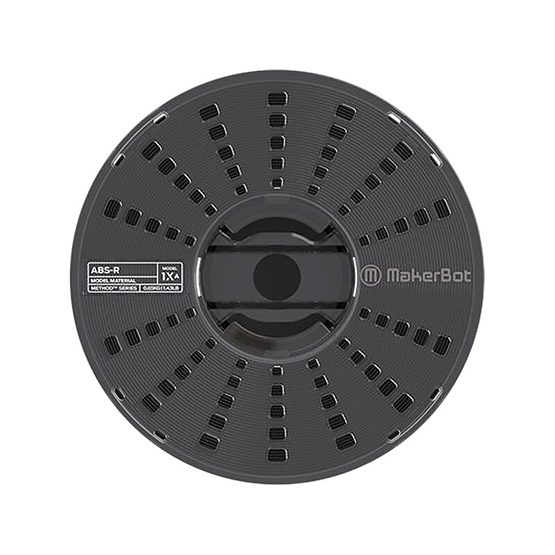 Makerbot 1.75mm ABS-R Filament Spool for METHOD X 3D Printer, Black (375-0071A) image 1