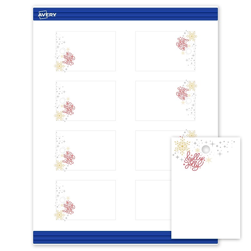 Avery  3" Blank Price & Merchandise Tags, White, 80/Carton (S00-FHE-PRMWT10) image 1