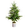 Nearly Natural Artificial Real Touch Norfolk Island Pine in Metal Tin Planter, 5' (T5385)~#|#~BC0E7ACE-99D7-421B-B32FAC4A1A93062B_sc7