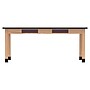 Diversified Woodcrafts School Classroom Rectangular Science Lab Table, 72" x 24", Oak (C7306K30N)~#|#~BC110CB7-F549-4EE4-A00B07FB5918D4A9_sc7