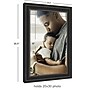 Amanti Art Ridge 20" x 30" Polystyrene Picture Frame, Black Satin (A42677345682)~#|#~BC121AAE-1676-444B-81C3588EBC017570_sc7