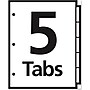 Office Essentials Insertable Paper Dividers, 5 Tabs, Clear (11466)~#|#~BC144602-78D9-4C1F-91F4193C6799A2E3_sc7