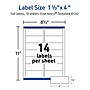Avery Laser/Inkjet Address Labels, 1-1/3" x 4", Matte Clear, 140 Labels/Pack (8124)~#|#~BC18DF27-282E-4439-BB833044611A7997_sc7