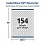 Avery Laser/Inkjet Circle Multipurpose Labels, 0.5"  Dia, Glossy White, 15400/Box (94503)~#|#~BC1ECEC4-842D-4C3A-B2BBC8AC0832C82F_sc7