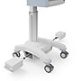 Luxor VitalPower Deluxe Mobile Medical Workstation with Full-Swivel Wheels, White (MCWS004)~#|#~BC22AED5-BD17-4423-A98A247F5C787DC3_sc7