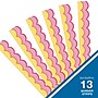 Carson Dellosa Education Happily Ever Elementary Retro Remix Warm Waves Scalloped Borders, 3" x 3', 13/Pack, 6 Packs/Bundle~#|#~BC26ACC0-287E-4E4A-A717156591F0E69C_sc7
