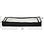 Household Essentials Under bed Storage Bag, Black with Clear PEVA Top (7609-1)~#|#~BC2AF6F7-231A-442C-8CCB6047085CBA0B_sc7
