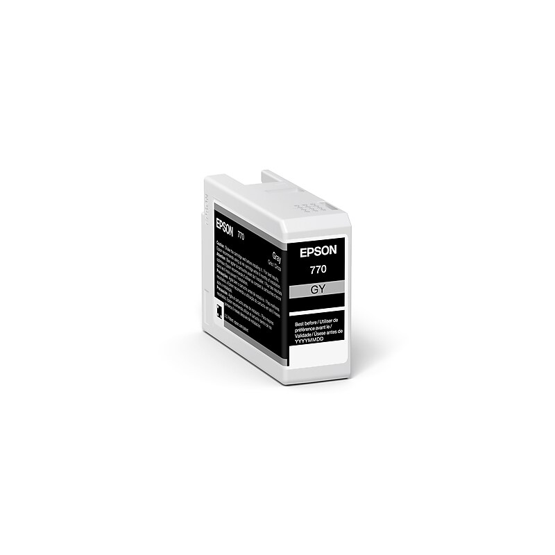 Epson T770 Ink Gray Standard Yield Ink Cartridge (T770920) image 1