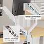 FlexiSpot MA1 Adjustable Dual Arms, Up to 32" Monitors, White (MA1W-D-DP)~#|#~BC32FC06-0B05-4B1E-9E93BB075876C622_sc7