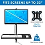 Mount-It! Adjustable Monitor Wall Mount Workstation, Up to 32", Black (MI-7991)~#|#~BC383CC3-BB7D-4ADE-9978357D667817B5_sc7