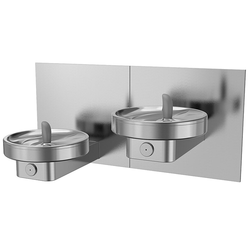 Oasis Bi-Level, In-Wall, Modular Radii Drinking Fountain, Non-Refrigerated (504586) image 1