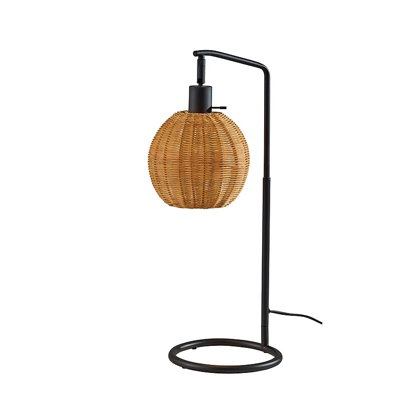 Adesso Maeve 25" Incandescent Table Lamp, Black/Brown (9406-01) image 1