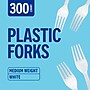 Perk™ Polystyrene Fork, Medium-Weight, White, 300/Pack (PK56401)~#|#~BC3C4ED2-3B85-4372-8A446800EF103592_sc7